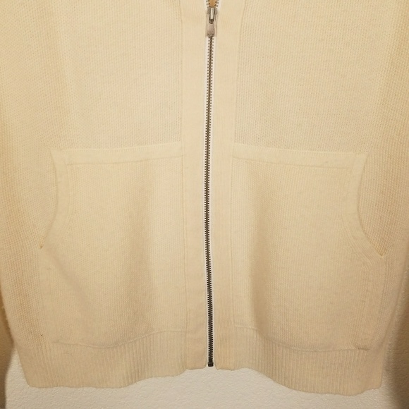 Faconnable Wool & Cashmere Zip Up Cardigan Size L - Picture 6 of 7